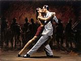 Famous Tango Paintings - Tango in Paris II